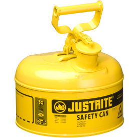 Type I Steel Safety Can, 1 Gallon (4L), Self-Close Lid, Yellow