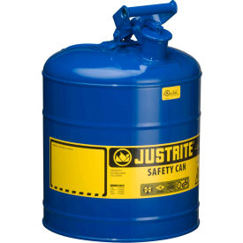 Type I Steel Safety Can, 5 Gallon (19L), Self-Close Lid, Blue