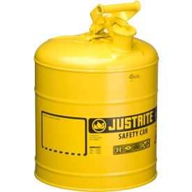 Type I Steel Safety Can, 5 Gallon (19L), Self-Close Lid, Yellow