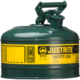 Type I Steel Safety Can, 1 Gallon (4L), Self-Close Lid, Green