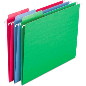 Erasable FasTab Hanging Folders, 1/3-Cut, Letter, 11 Point Stock, Assorted, 18/Box