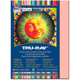 Tru-Ray Heavyweight Construction Paper, 12"x9", Salmon, 50 Sheets