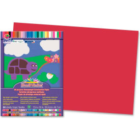 SunWorks All-purpose Construction Paper, 18"x12", Red, 50 Sheets