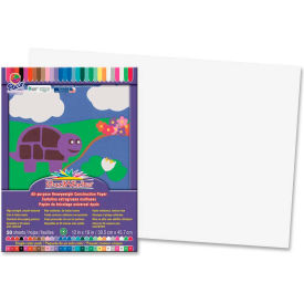 SunWorks Groundwood Construction Paper, 18"x12", Bright White, 50 Sheets