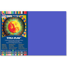 Tru-Ray Construction Paper, 18"x12", Blue, 50 Sheets