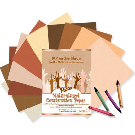 Multicultural Construction Paper, 18"x12", Assorted, 50 Sheets