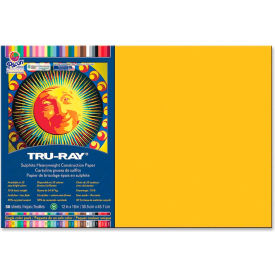 Tru-Ray Heavyweight Construction Paper, 18"x12", Gold, 50 Sheets