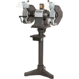 Bench Grinder with Pedestal Floor Stand, 12" Wheel Dia, 2HP, 220V
