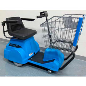 Electro Kinetic Technologies Electric Grocery Cart Blue 750 Lb. Cap.