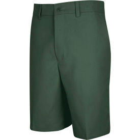 Men's Cotton Casual Plain Front Short Spruce Green 36 X 10