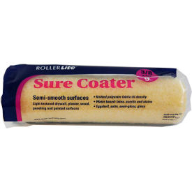 9" x 3/8" High-Density Polyester Fabric Roller Cover, 24/Case