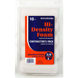 4" Hi-Density Rounded Foam Mini Roller Cover, 10/Pack 6/Case