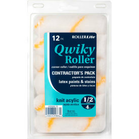 4" x 1/2" Acrylic Mini Roller Cover, 12/Pack 8/Case