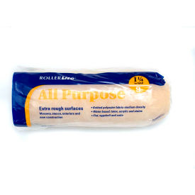 9" x 1-1/4" Medium Density 100% Polyester Fabric Roller Cover, 24/Case