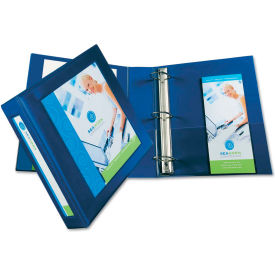 Framed View Binder with One Touch EZD Rings, 2" Capacity, Navy Blue