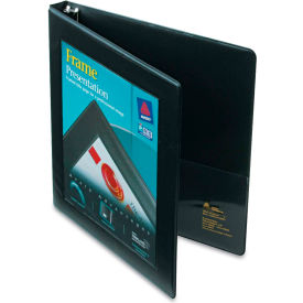 Framed View Binder with Gap Free Slant Rings, 1/2" Capacity, Black