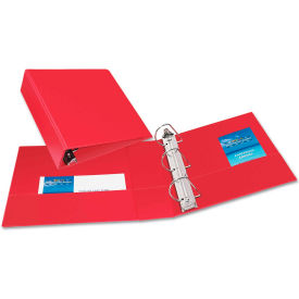 Durable Binder with Slant Rings, Vinyl, 11 x 8 1/2, 3", Red