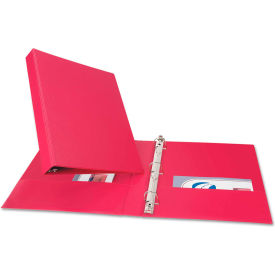 Durable Binder with Slant Rings, Vinyl, 11 x 8 1/2, 1", Red