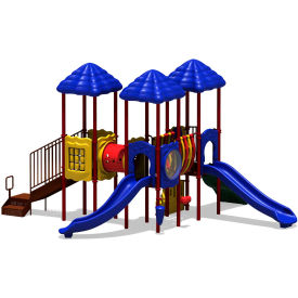 Cumberland Gap Commercial Playground Playset, Playful (Red, Yellow, Blue)