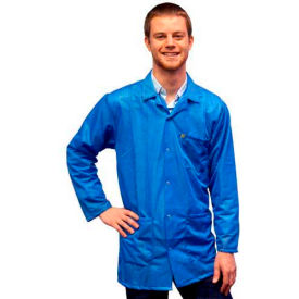 ESD 3/4 Length Jacket, Snap Cuff, Light Blue, X-Small