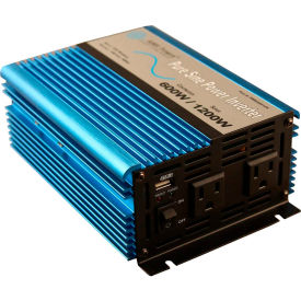 600 Watt Pure Sine Power Inverter with Cables, PWRI60012120S
