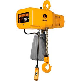 NER Electric Hoist w/ Hook Suspension - 1/4 Ton, 20' Lift, 53 ft/min, 208V