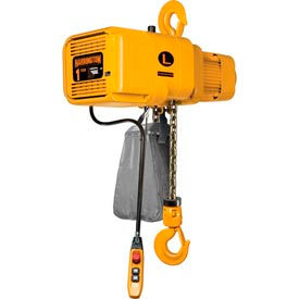NER Dual Speed Electric Chain Hoist - 1/2 Ton, 15' Lift, 29/5 ft/min, 230V