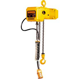 Electric Hoist w/ Hook Suspension - 3 Ton, 10' Lift, 3.5 ft/min, 230V