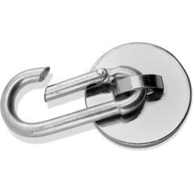Neodymium Magnetic Carabiner Hook 07587 - 45 Lbs. Pull Nickel/Chrome Plating