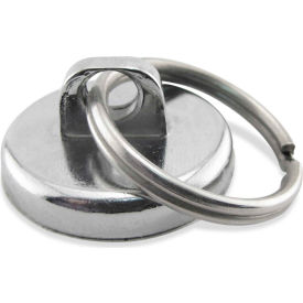 Neodymium Super Magnet Assembly with Key Ring 35 Lbs. Pull Chrome Plating