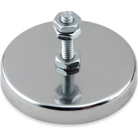 Neodymium Mount-It Magnet with Attached Screw and Nuts 90 Lbs. Pull
