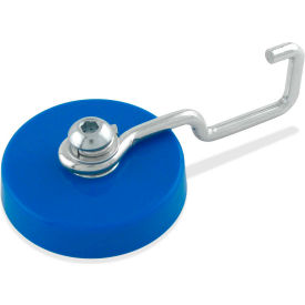 Ceramic Reversible Magnetic Hook 25 Lbs. Pull Blue Plastic Housing