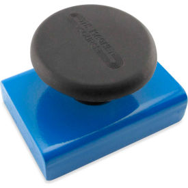 Ceramic Rectangular Base Magnets HMKS-D with Knob 40 Lbs. Pull Blue Powder Coat