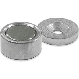 Neodymium Latch Magnet NMLKIT2 - 6 Lbs. Pull Nickel - Chrome Plating