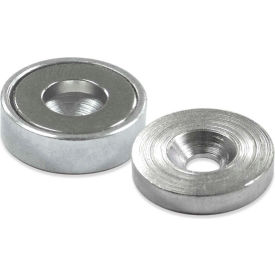 Neodymium Latch Magnet NMLKIT4 - 23 Lbs. Pull Nickel - Chrome Plating