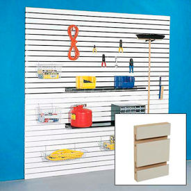 48" x 48" Slatwall Panel - Almond HPL, Without Inserts - Pkg Qty 4
