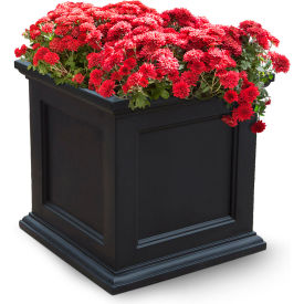 Fairfield 28" x 28" Square Patio Planter, Black