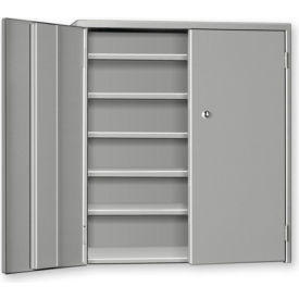 Wall & Bench Mount Cabinet, 35-1/2"W x 9"D x 24"H, All-Welded, Black