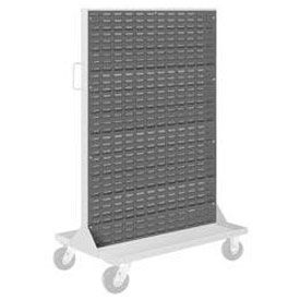 Louvered Panel For Portable Bin Cart, 35-1/2"W x 52-1/2"H, Gray