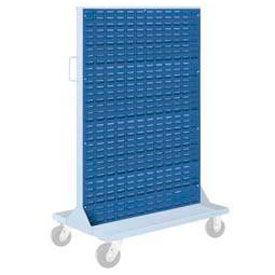 Louvered Panel For Portable Bin Cart, 35-1/2"W x 52-1/2"H, Blue