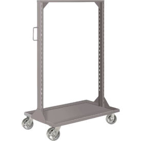 Portable Bin & Shelf Cart W/ Phenolic Casters, 36"L x 24"W x 61"H, Gray