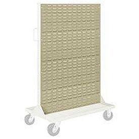 Louvered Panel For Portable Bin Cart, 35-1/2"W x 52-1/2"H, Putty