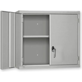 Wall Mount Cabinet, 30"W x 14"D x 27"H, All-Welded, Putty