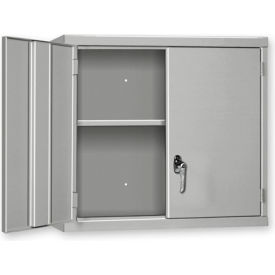 Wall Mount Cabinet, 48"W x 14"D x 27"H, All-Welded, Black