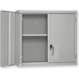 Wall Mount Cabinet, 48"W x 14"D x 27"H, All-Welded, Putty