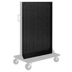 Pegboard Panel For Portable Bin Cart, 36"W x 61"H, Black