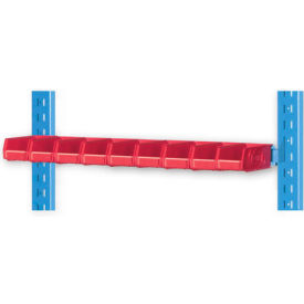 Vertical Hanger Bar For Portable Bin Cart, 36"W x 1"D, Black