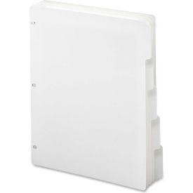 Three-Ring Binder Index Dividers, 8.5"W x 11"L, 5 Tabs, 4 Sets, White