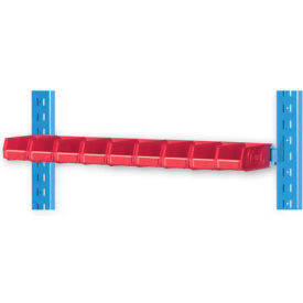 Vertical Hanger Bar For Portable Bin Cart, 36"W x 1"D, Blue