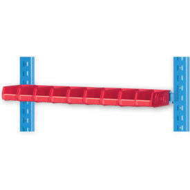 Vertical Hanger Bar For Portable Bin Cart, 36"W x 1"D, Putty